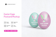 Easter Eggs and Postcard Mockup, an Advertising Mockup by Graphic Deal (Thumbnail 1 of 10)