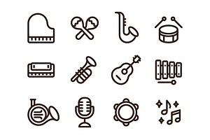 Musical Instruments Icons