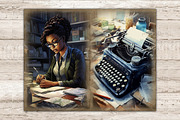 Detective Collage Sheet Black Woman, a Person Illustration by GlamArtZhanna (Thumbnail 8 of 9)