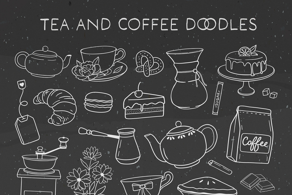 Cozy coffeeshop: tea and coffee art, a Food Illustration by harmonia_green_art (Photo 3 of 8)