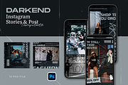 Fashion Instagram Template - Darkend, a Social Media Template by Gibcreat (Thumbnail 1 of 4)