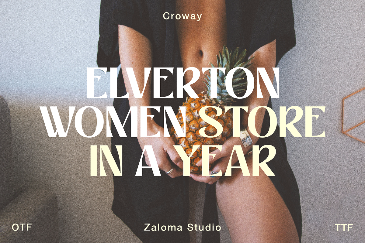 Croway, a Sans Serif Font by Zaloma Studio (Photo 5 of 20)