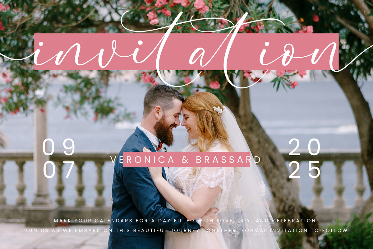 Pertysh Tulipita Stylish Calligraphy, a Script Font by stylishtype.co (Photo 8 of 20)
