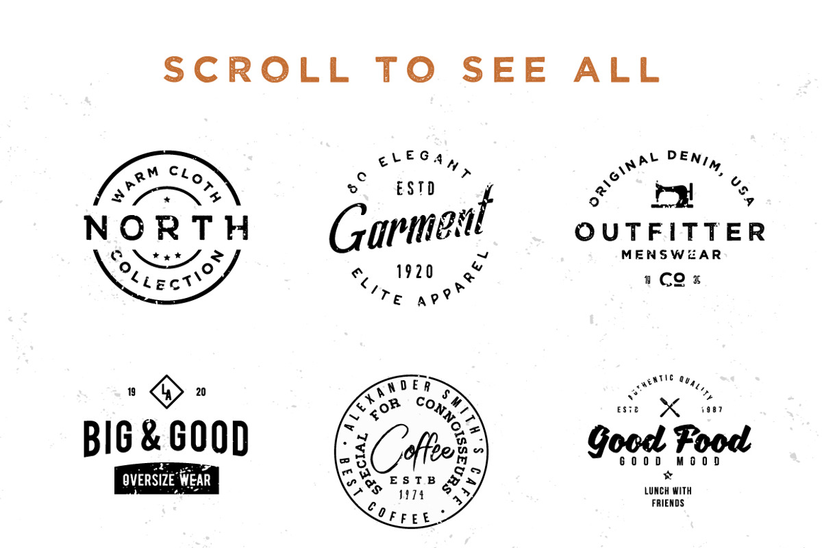 100 VINTAGE LOGO TEMPLATES, a Branding & Logo Template by Roman Paslavsky (Photo 3 of 25)