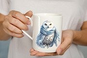 Winter Owl Garden, a Decorative Illustration by Vasmila (Thumbnail 6 of 9)