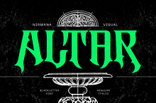 Blackletter Logo Font - Altar Gothic