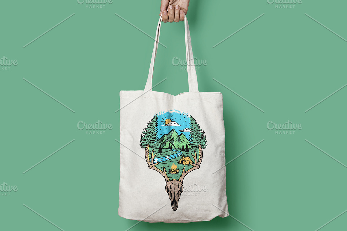 Bones and nature illustration, an Animal Illustration by gunaonedesign (Photo 3 of 5)