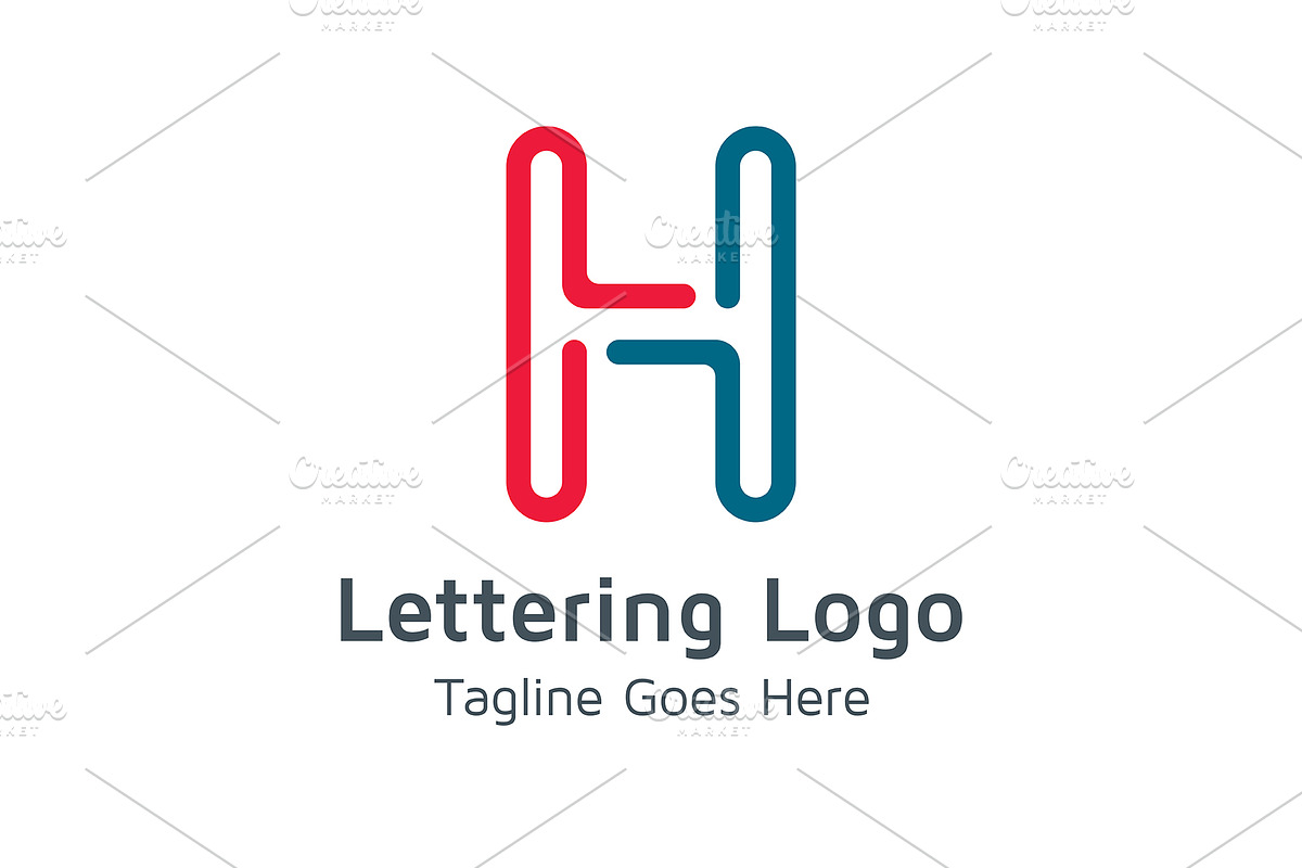 20 Logo Lettering H Template Bundle, a Branding & Logo Template by Acongraphic (Photo 3 of 21)