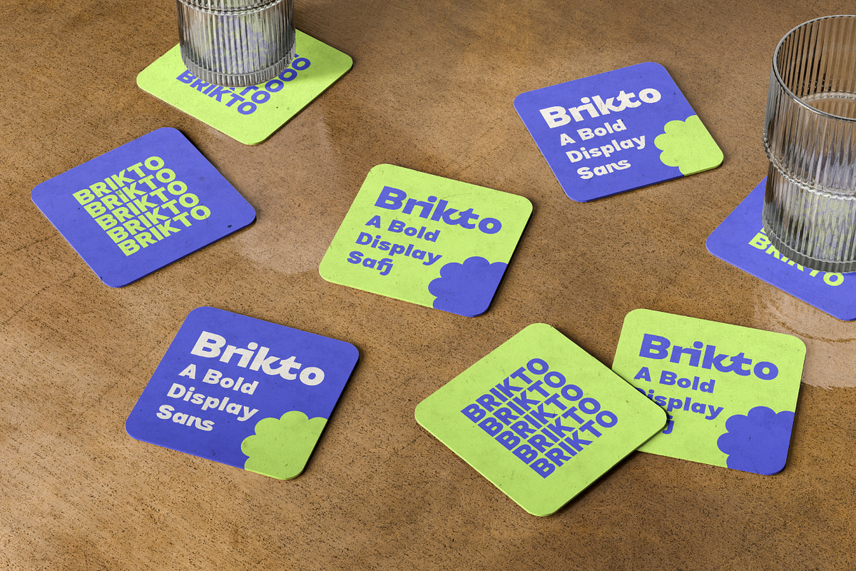 Brikto – Bold Display Sans Typeface, a Sans Serif Font by Morand Union (Photo 8 of 8)