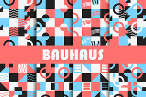 Bauhaus set of seamless pattern, a Pattern Graphic by Andy Vinnikov