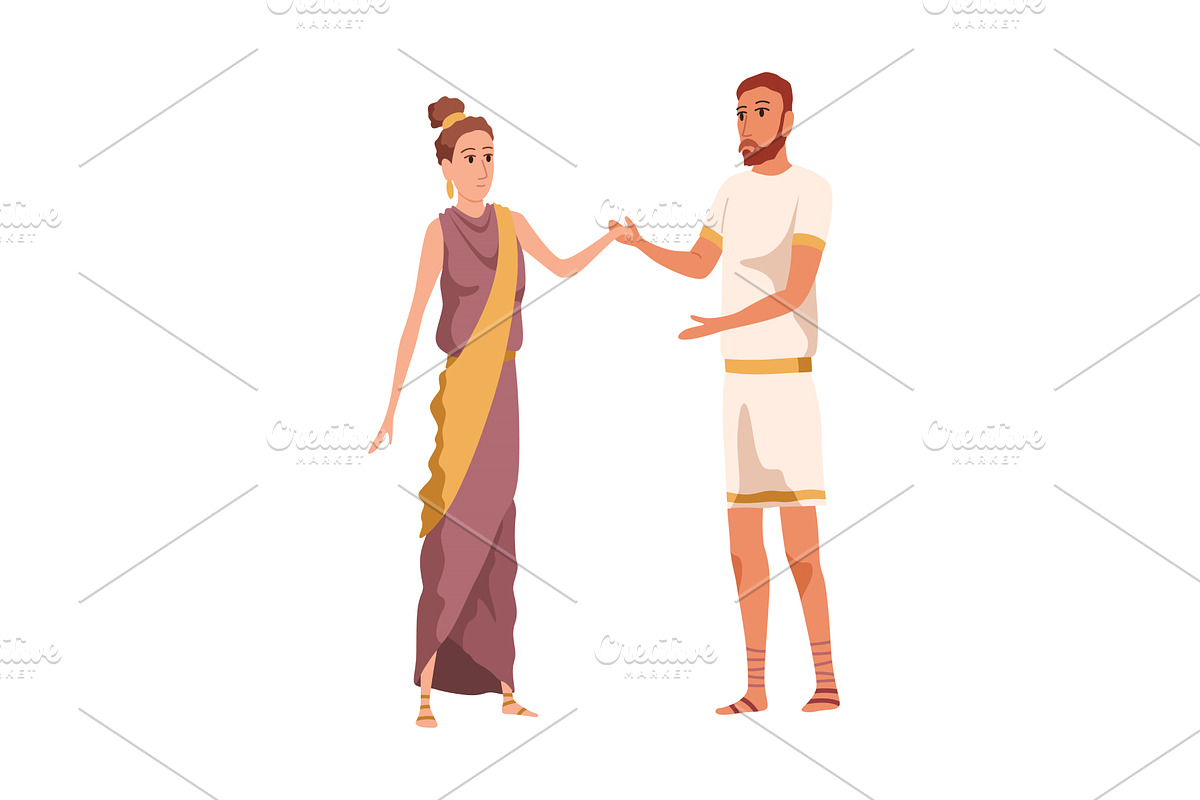 Ancient roman or greece people, an Object Illustration by the8monkey