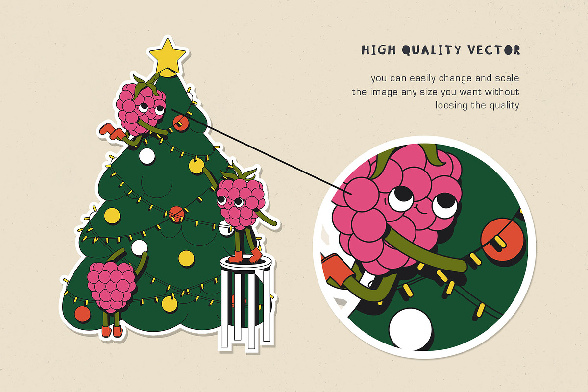 Winter Characters Illustration set, a Seasonal Illustration by marmarina (Photo 9 of 12)