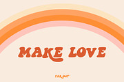 Far Out! - A Groovy Typeface, a Serif Font by Midnight Grim (Thumbnail 5 of 5)