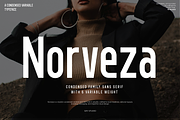 Norveza - Family Condensed Sans Font, a Sans Serif Font by Say Studio (Thumbnail 1 of 9)