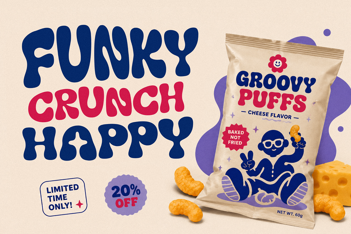 Groovy Waves - Retro Font, a Handwritten Font by figuree studio (Photo 8 of 10)