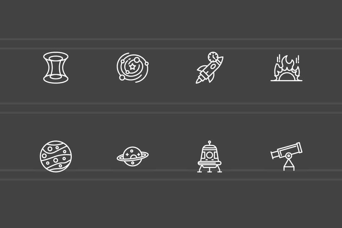 25 Space & Astronomy Icons, an Icon by IconBunny (Photo 2 of 2)