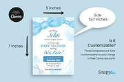 Blue Baby Shower Invitation Template, an Invitation Template by Snapybiz (Thumbnail 4 of 7)