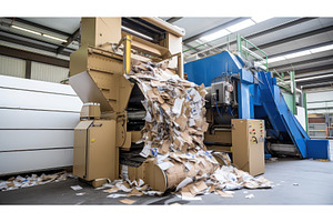 machine recycling technology ai, an Industrial Photo by pikepicture