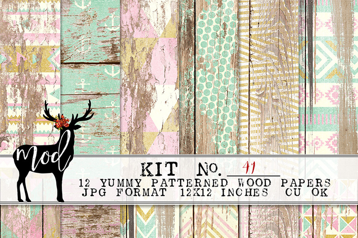 Background Paper Kit 41, a Pattern Graphic by Mod Paperie (Photo 1 of 2)