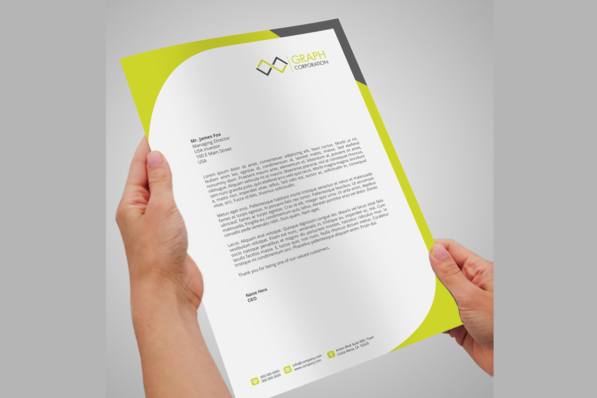 Letterhead, a Stationery Template by asimalikhan555 (Photo 3 of 4)