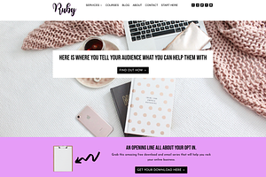 Ruby Coaching WordPress Divi Theme