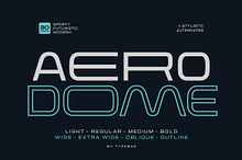 Aerodome – Futuristic & Sport Font