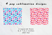 Hearts tumbler sublimation design, an Object Graphic by AnastasiaWatercolor (Thumbnail 4 of 4)