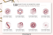 Geometric Logo Generator 3D Line Art, a Branding & Logo Template by joyologo (Thumbnail 9 of 24)