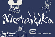 Metallika TM – Wicked Script Font, a Script Font by Type Mania (Thumbnail 1 of 13)