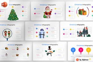 Christmas PowerPoint Infographic, a Presentation Template by Digitcase x Wealthwells