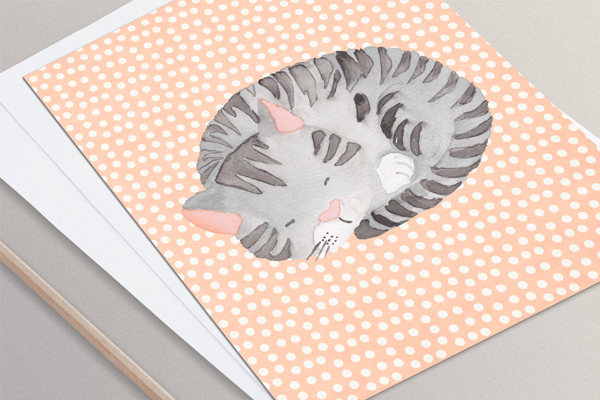Cats Dogs Hand-painted Watercolour, an Animal Illustration by Tanya Kart (Photo 3 of 5)