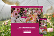 Florist Squarespace Website Template, a Squarespace Template by Gem Media (Thumbnail 1 of 6)