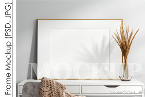 Frame Mockup PSD JPG, a Print Template by VNmockup
