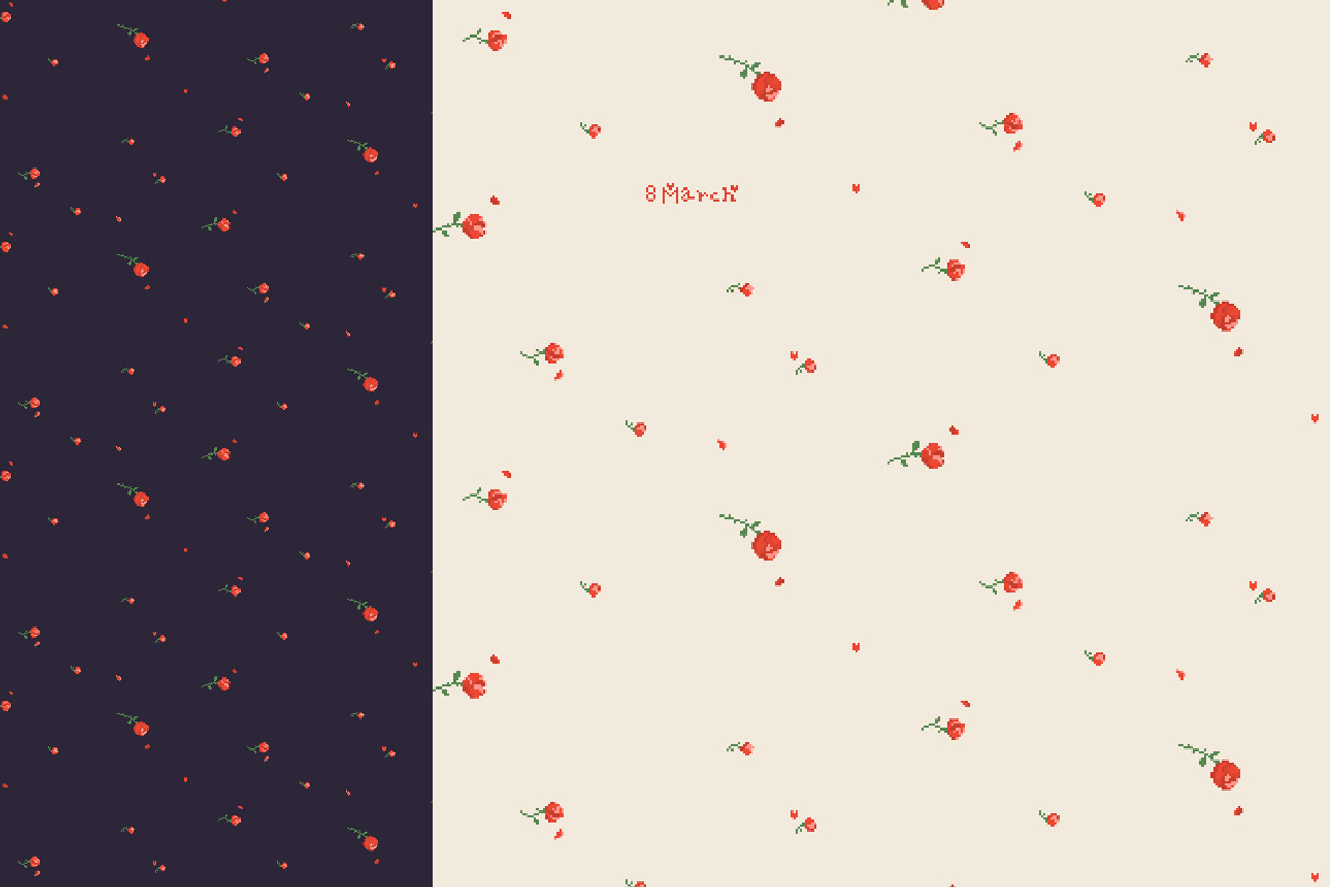 Roses Patterns, a Pattern Graphic by Poloviiinkin (Photo 5 of 8)