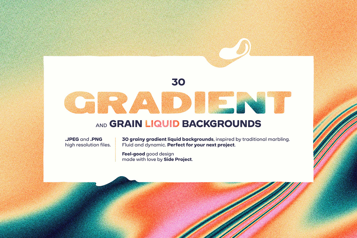 30 Liquid Grainy Gradients, a Background Graphic by Side Project (Photo 1 of 12)