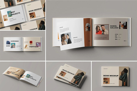 Landscape Book Mockup, a Books & Magazine Mockup by zippypixelstudio