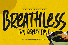 Breathless - Fun Display Font