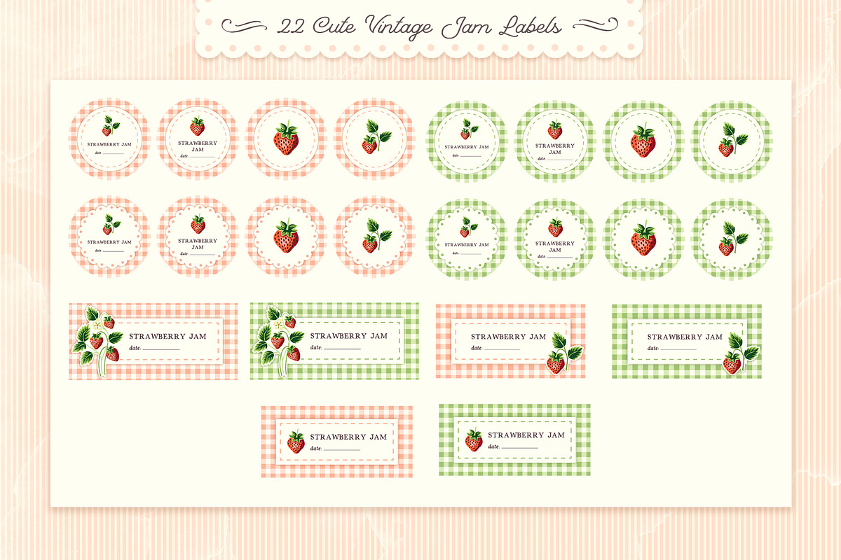 Cottage Strawberry Clipart & Pattern, a Pattern Graphic by PATTERNS etc. (Photo 15 of 16)