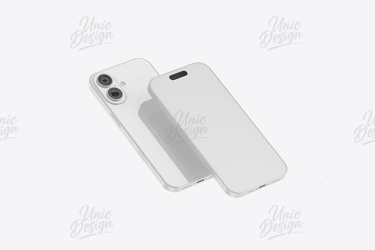 iPhone 16 Plus Mockup, an iPhone Mockup by UnicDesign (Photo 18 of 21)