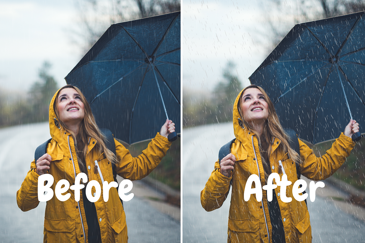 20 Realistic Rain Overlays, a Texture Graphic by youtoview (Photo 9 of 9)