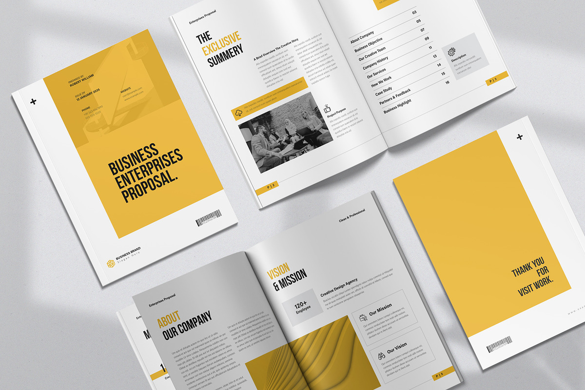 Business Enterprises Proposal, a Brochure Template by NorthPeak (Photo 2 of 11)