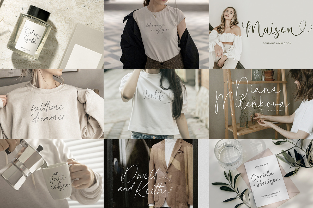 100 Elegant Handwritten Font Bundle, a Handwritten Font by Timurtype (Photo 10 of 10)
