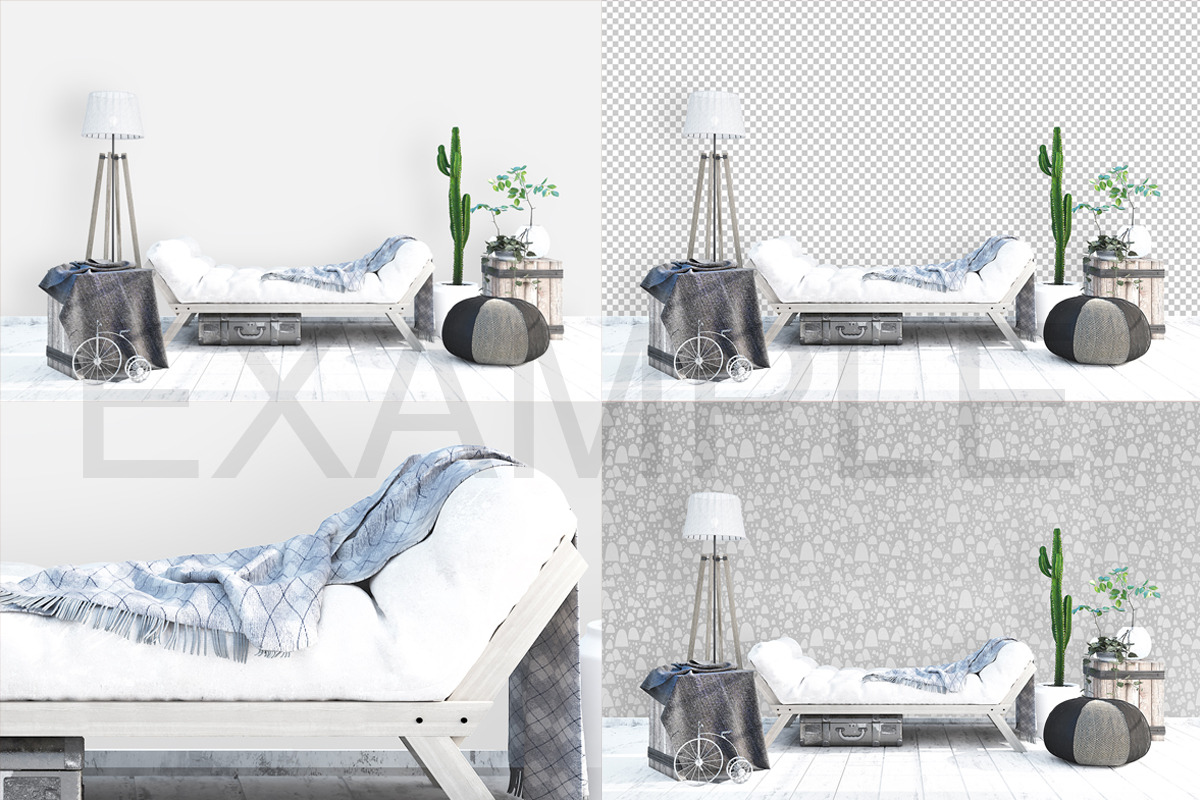 MOCK UPS BUNDLE, 10 INTERIOR PSD, a Print Template by HisariDS Mockup Design (Photo 10 of 11)