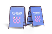 Signboard Mockup, an Advertising Mockup by GraphicsPixel (Thumbnail 5 of 6)