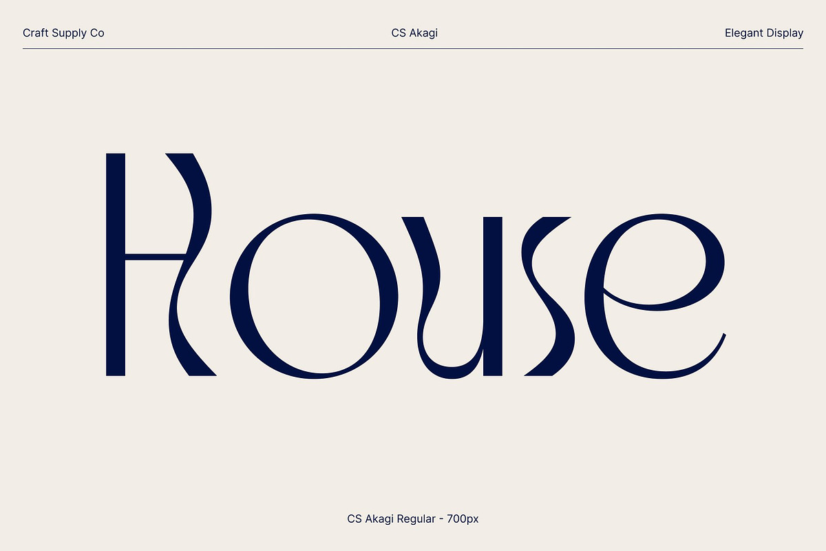 CS Akagi – Elegant Sans Serif, a Sans Serif Font by Craft Supply Co. (Photo 2 of 8)