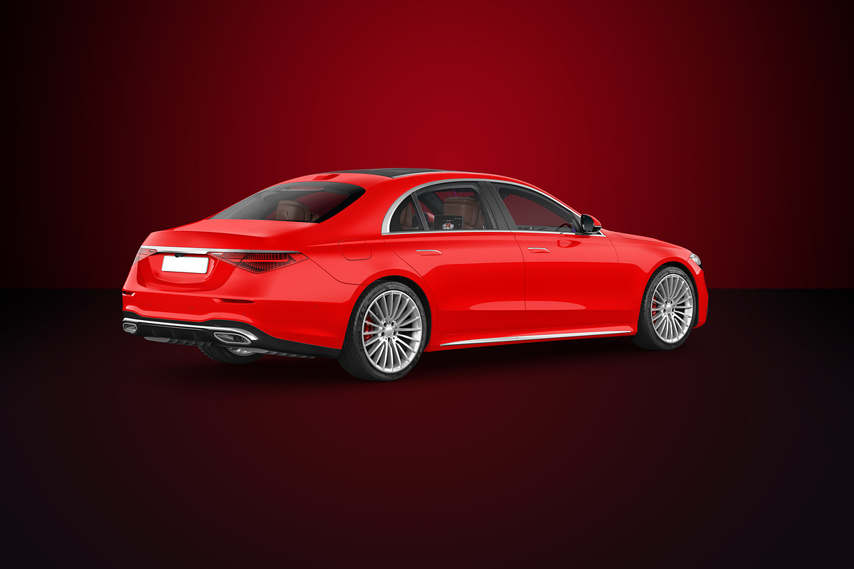 Mercedes Benz Luxury sedan MockUp, a Product Mockup by PSD Market (Photo 3 of 8)