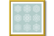 Set of Snowflakes, a Texture Graphic by FineArtStudio (Thumbnail 2 of 3)