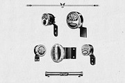 Classic Motor Bike Car Parts '33-'39, an Illustration by ArtefShop (Thumbnail 11 of 13)
