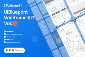 UIblueprint Wireframe Kit (Vol - 01)