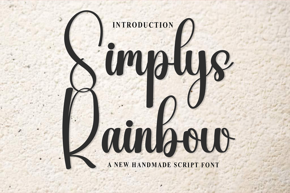 Simplys Rainbow, a Handwritten Font by FreshTypeINK (Photo 1 of 8)